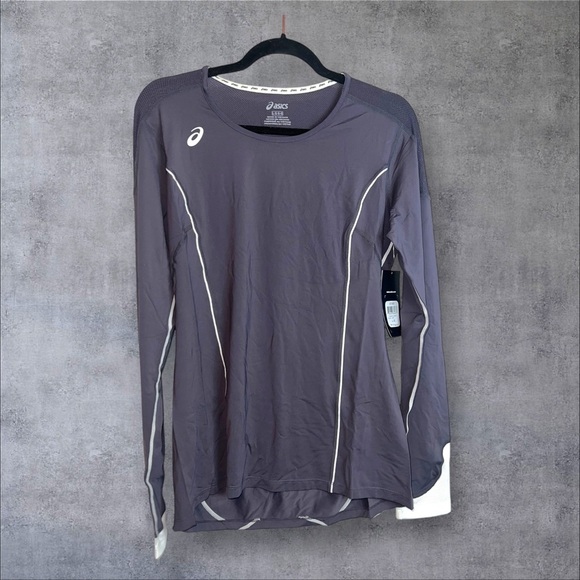 ASICS Men's Gray Long Sleeve Shirt - Picture 1 of 5